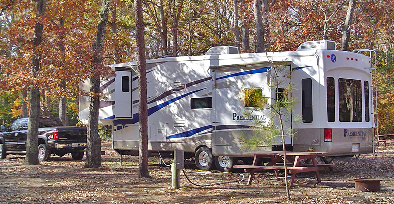 Campsite at Holiday Park Campground