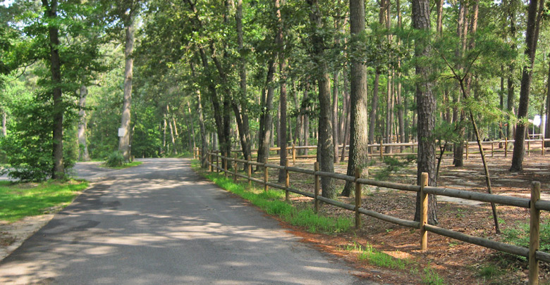 The peaceful setting at Holiday Park Campground